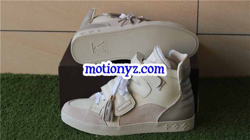 Brand Sneaker High Top Cream White